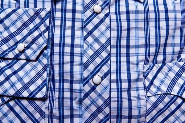 stock image Blue and white shirt buttons