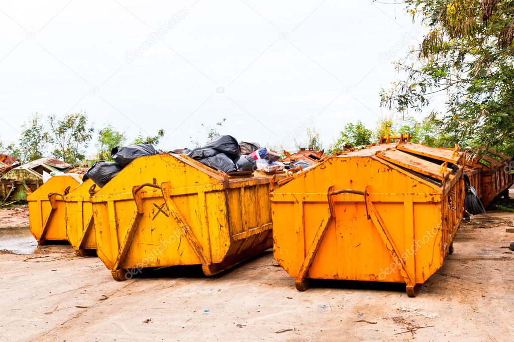The yellow bins