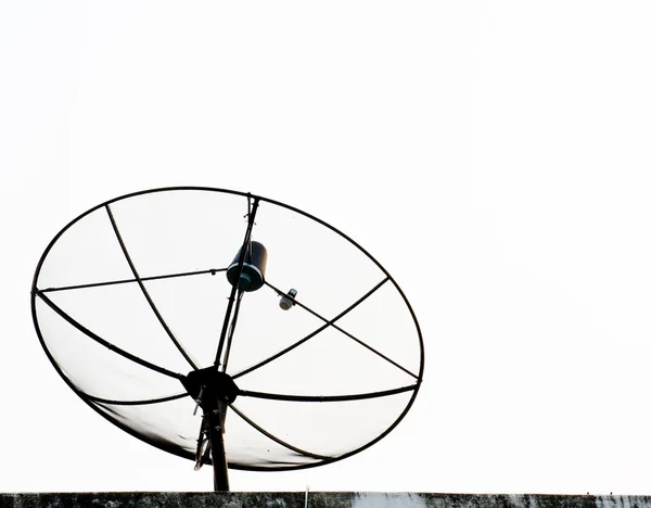 Parabola antenna elszigetelt Jogdíjmentes Stock Fotók