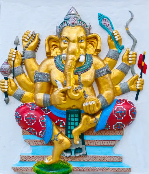 Ganesha Hindistan tanrısıdır. Stok Fotoğraf