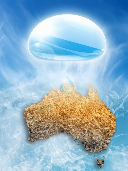 Rezumat Australia Hartă — Fotografie, imagine de stoc
