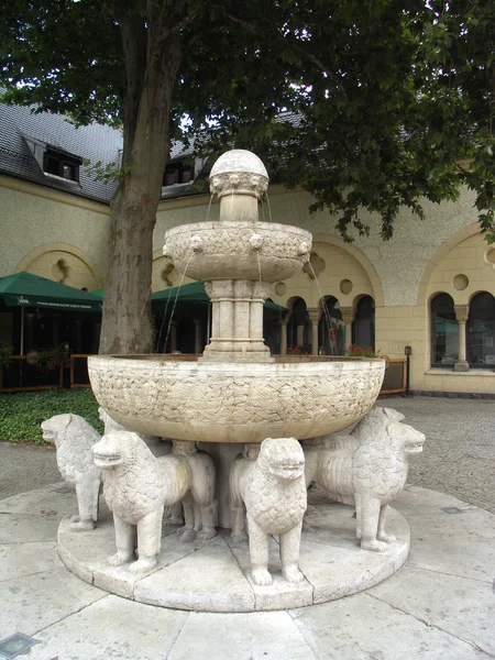 Löwenbrunnen Stockbild