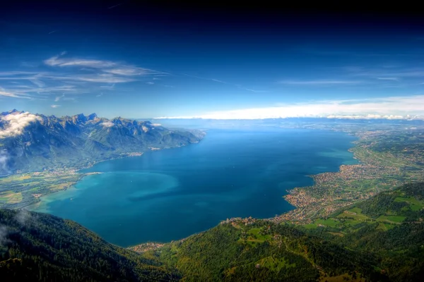Geneve-søen, Schweiz, HDR-baggrund - Stock-foto