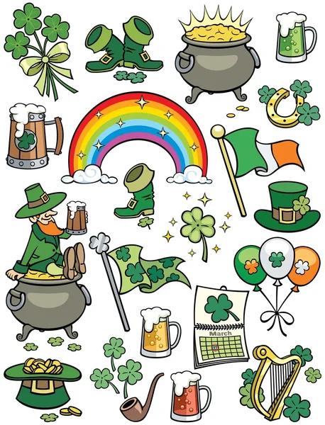 Éléments de la Saint-Patrick — Image vectorielle