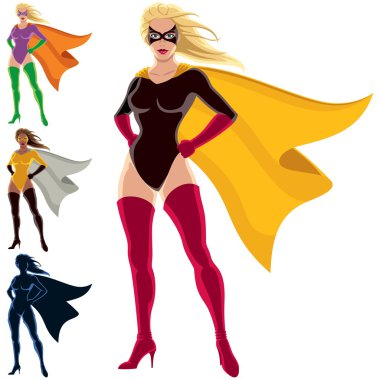 Superhero - Female clipart