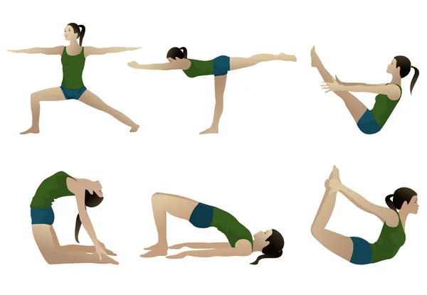 Serie di yoga 3 — Foto Stock