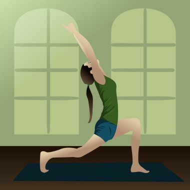 Yoga poz virabhadrasana