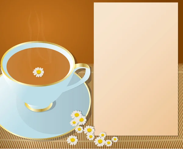 Cup of chamomile. — Stock Vector