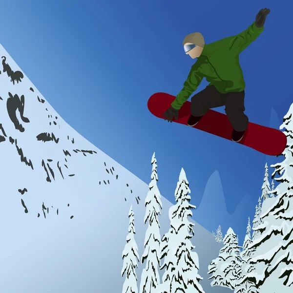 Snowboard — Archivo Imágenes Vectoriales