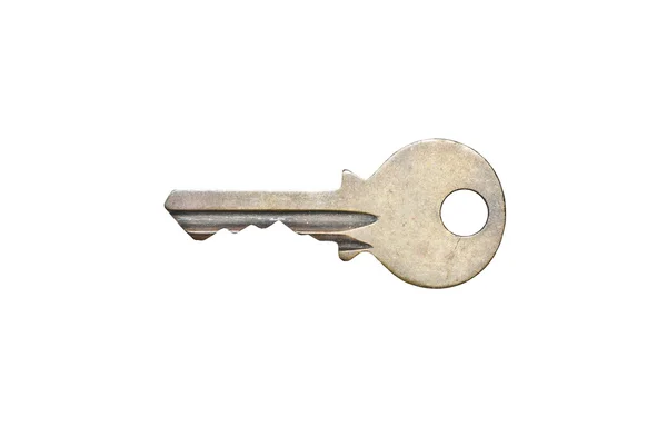 旧的密钥在孤立的白色背景 — 图库照片