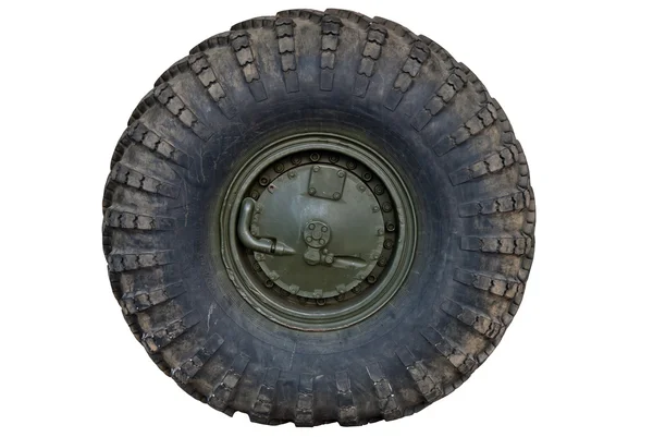 Old russian military tire — Stock Photo, Image