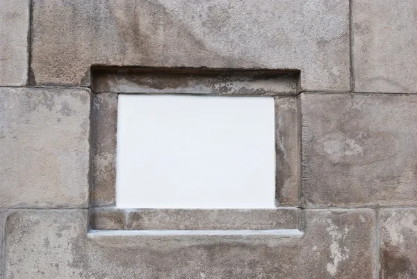 stock image White board on brick wall