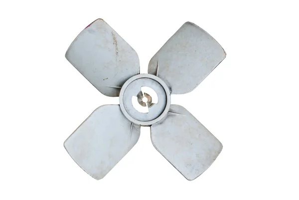 Špinavé plastový bílý ventilátor — Stock fotografie