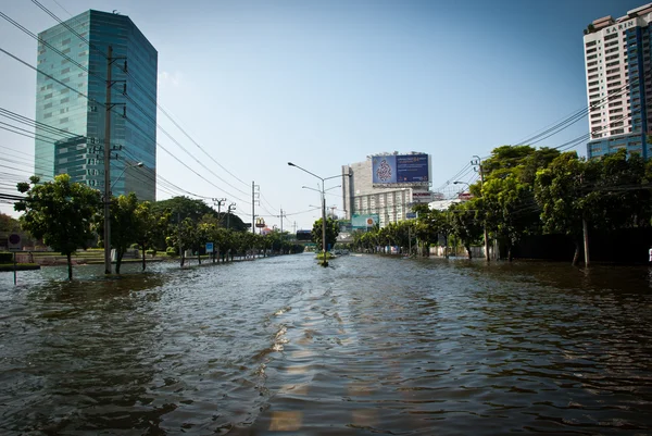 曼谷 2011 年最大洪水 — 图库照片