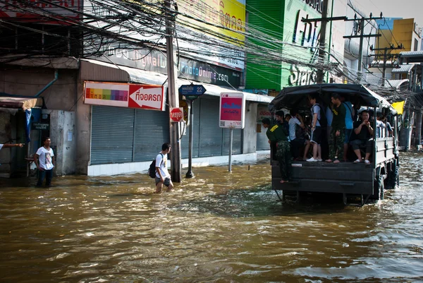 Bangkok nejhorší povodeň v roce 2011 — Stock fotografie