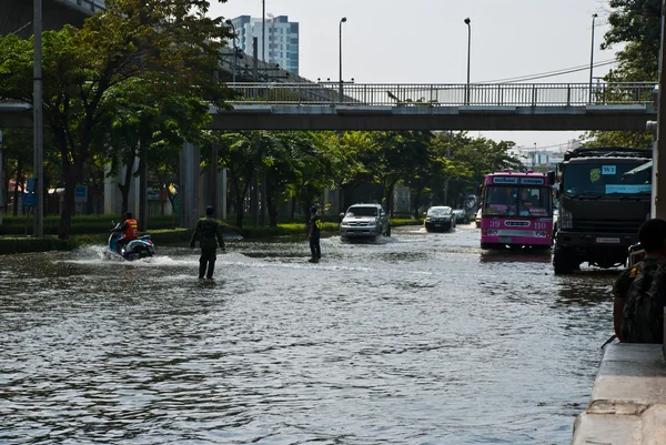 Bangkok nejhorší povodeň v roce 2011 — Stock fotografie