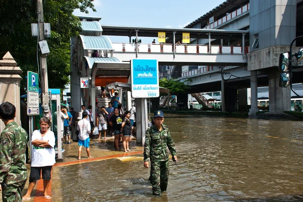 Bangkok peggiore inondazione nel 2011 — Foto Stock