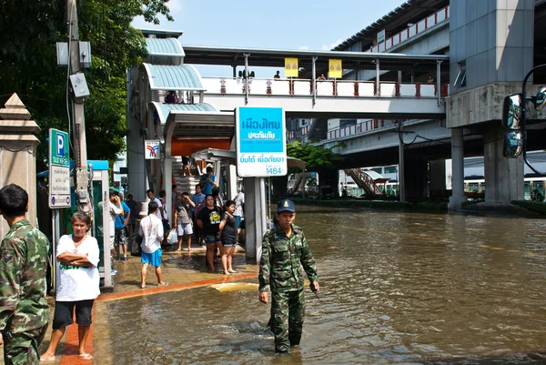 Bangkok worst flood in 2011 — Stock Photo, Image