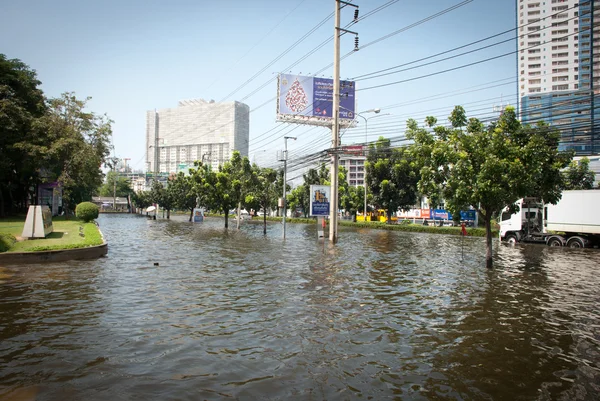 Bangkok worst flood in 2011 — Stock Photo, Image