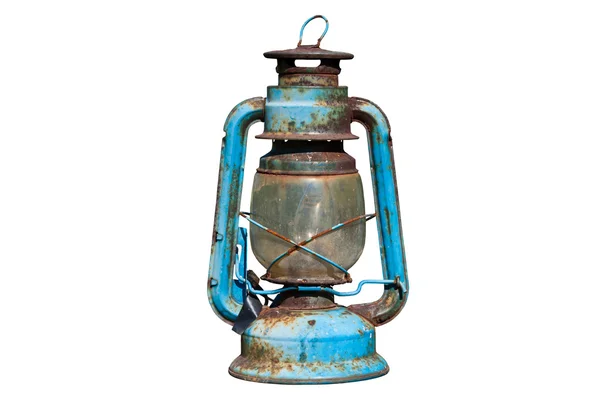 오래 된 녹슨 오일 램프 — 스톡 사진