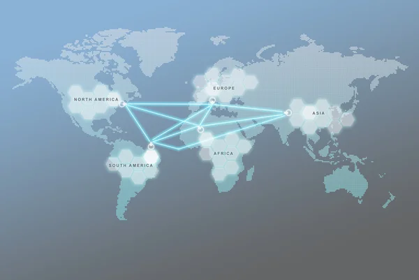 Het concept van wereldwijde business — Stockfoto