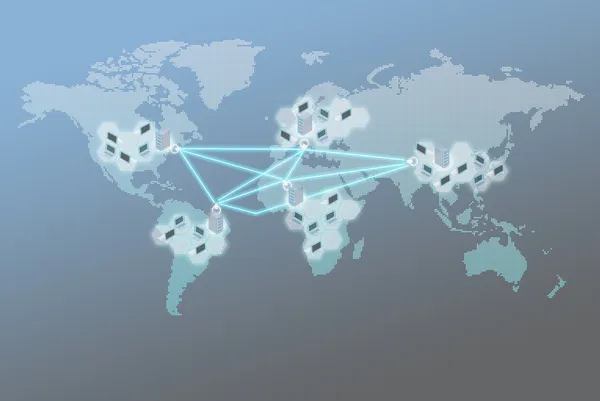 Концепція глобального мережевого бізнесу Стокова Картинка