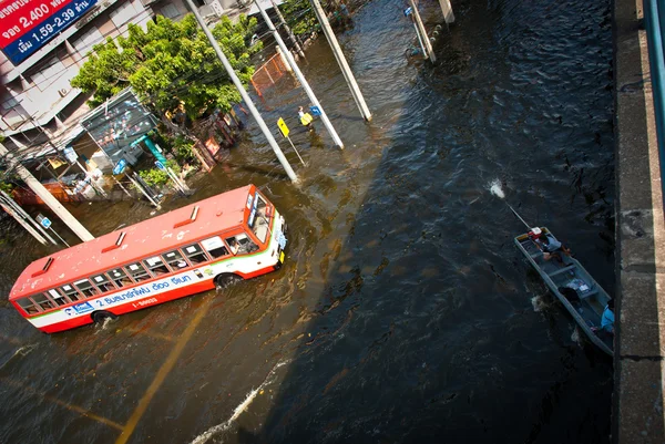 Banguecoque pior inundação em 2011 — Fotografia de Stock