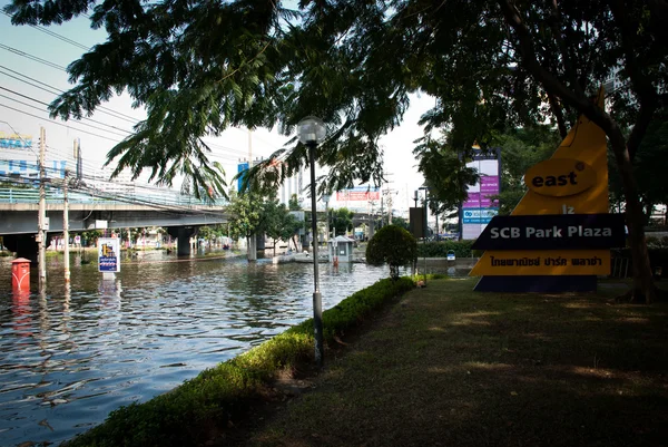 曼谷 2011 年最大洪水 — 图库照片