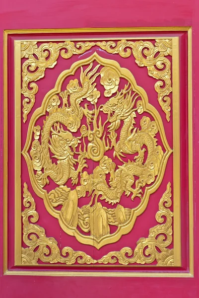 Çin altın ejderha arka plan — Stok fotoğraf
