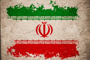 eski vintage kağıt arka plan kavramı İran bayrağı