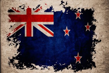 eski vintage kağıt arka plan kavramı Yeni Zelanda bayrağı