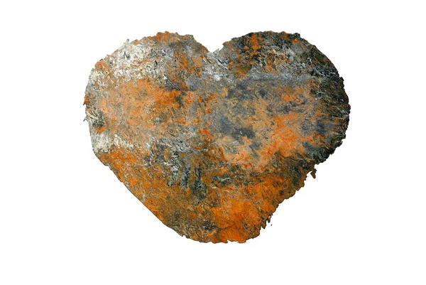 stock image Rusty heart logo background