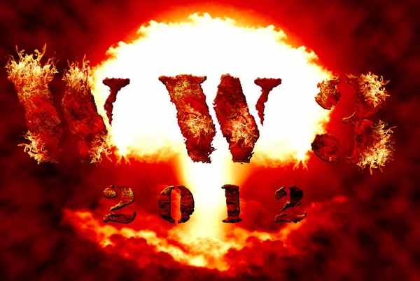 stock image World war 3 nuclear background