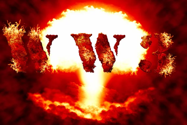 世界战争 3 核背景 — 图库照片