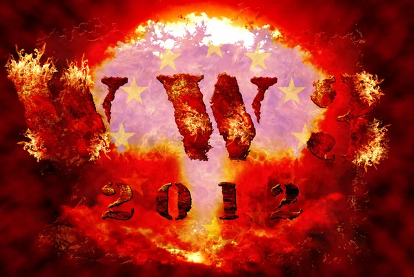 世界戦争 3 核背景 — ストック写真