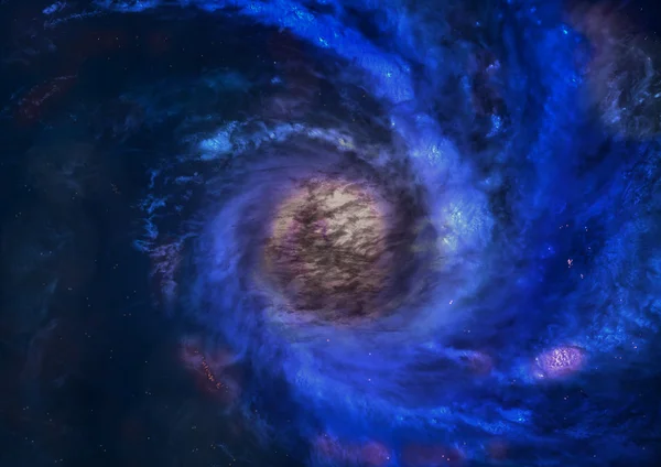 Daleko spirální galaxie — Stock fotografie