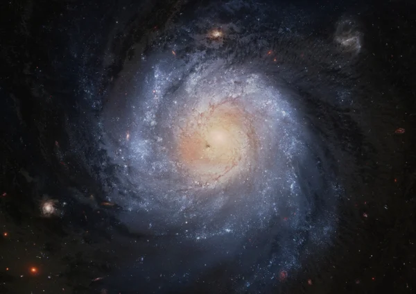 Vista de uma galáxia espiral — Fotografia de Stock