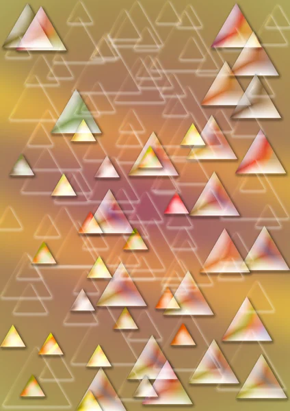 Bakgrund från uppsättning av lysande trianglar — Stockfoto