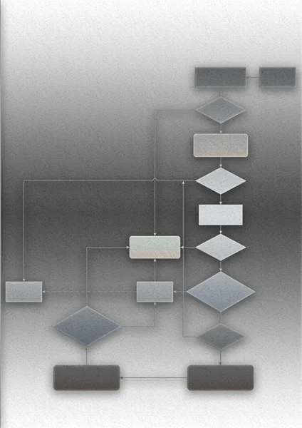 Процесс программирования Flow chart — стоковое фото
