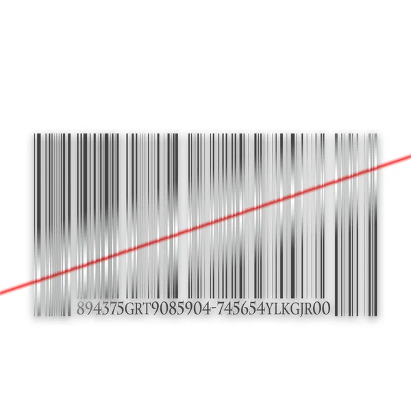 Three-dimensional metal bar code — Stock Photo, Image