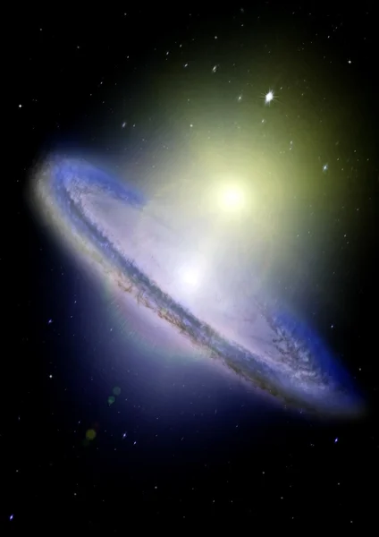 กาแล็กซี่ที่ห่างไกล — ภาพถ่ายสต็อก