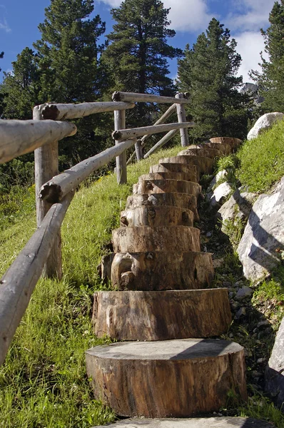Escalera de madera — Foto de Stock