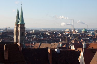 Old city in Nurenberg, Germany clipart