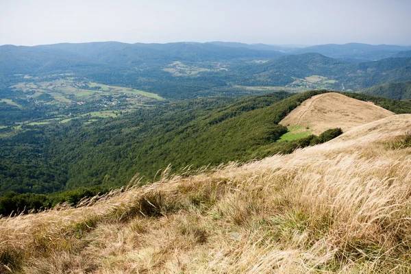 Bukovské vrchy v jihovýchodní Polsko — Stock fotografie