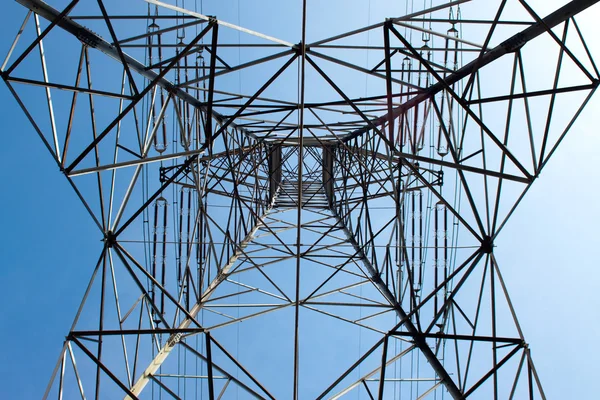 stock image Power pylons and wires