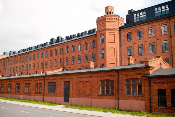 Lodz, Polonya eski fabrika — Stok fotoğraf