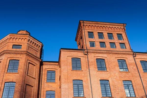 Lodz, Polonya eski fabrika — Stok fotoğraf