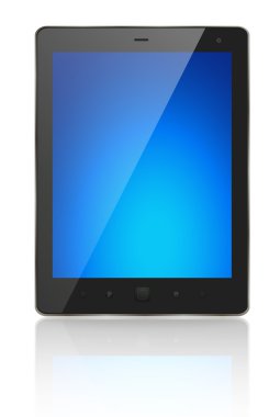 modern tablet pc ile mavi ekran