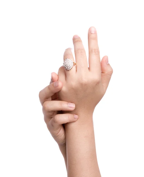 stock image Engagement Ring in hand