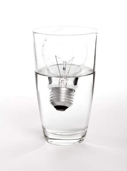 Лампочка в стекле — стоковое фото